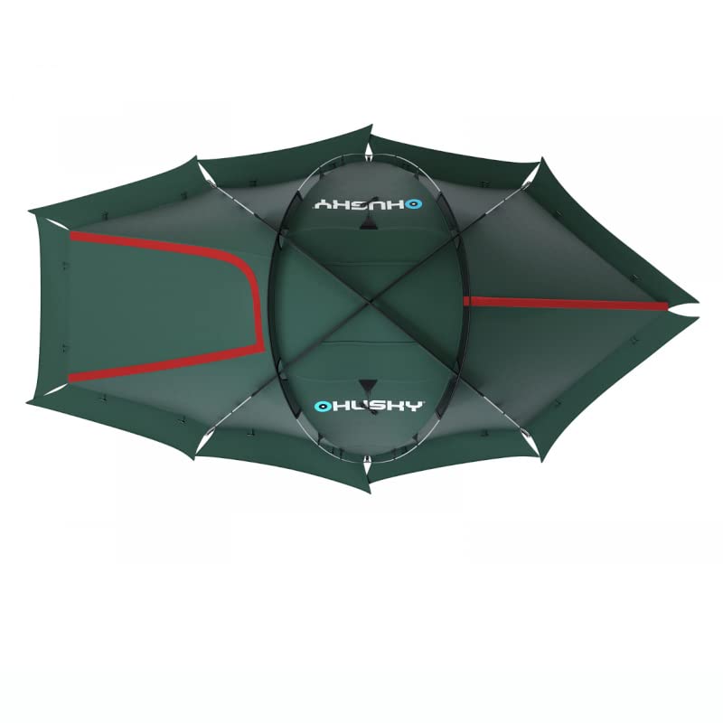 Husky - Fighter 3-4 Person Tent Green Geodesic Very Wind Stable