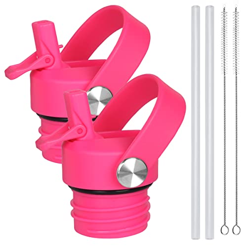 Image of Straw Lid for Hydro Flask Standard Mouth 18 oz 21 oz 24 oz Top Lids with Straw for Iron Flask Narrow Mouth 20 24 32 64 oz,Sports Water Bottle Accessories Replacement Dust Cover Straw Cap (Patented)