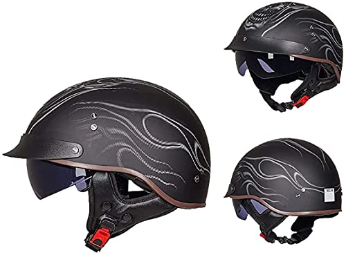Casque cyclomoteur chopper rétro cruiser au design soigné