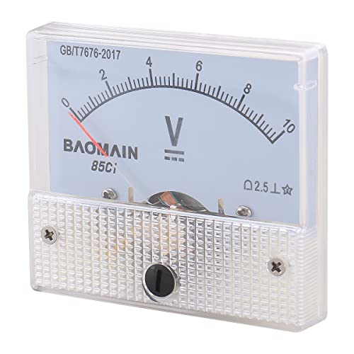 BAOMAIN 85C1 DC 0-10V Class 2.5 Analog Panel Volt Meter