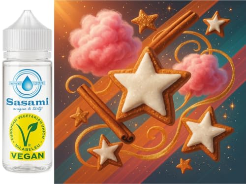 SweetStar - Algodón de azúcar Estrella de canela Aroma Concentrado - Vegano - Sasami - 10ml