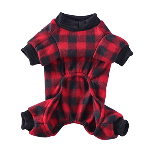 LIOOBO 1個 犬パジャマ 犬のライオンのたてがみ 小型犬用の犬用パーカー コート グレイハウンドの服 ダックスフンド 暖かいペット衣装 ペット用品 犬の防寒着 ペット格子服 ポリエステル