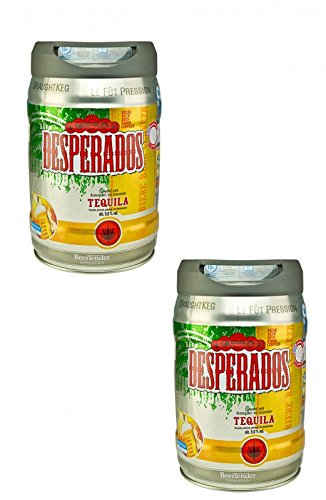 2 x Desperados cerveza con tequila en 5 litros barril incl. Espita