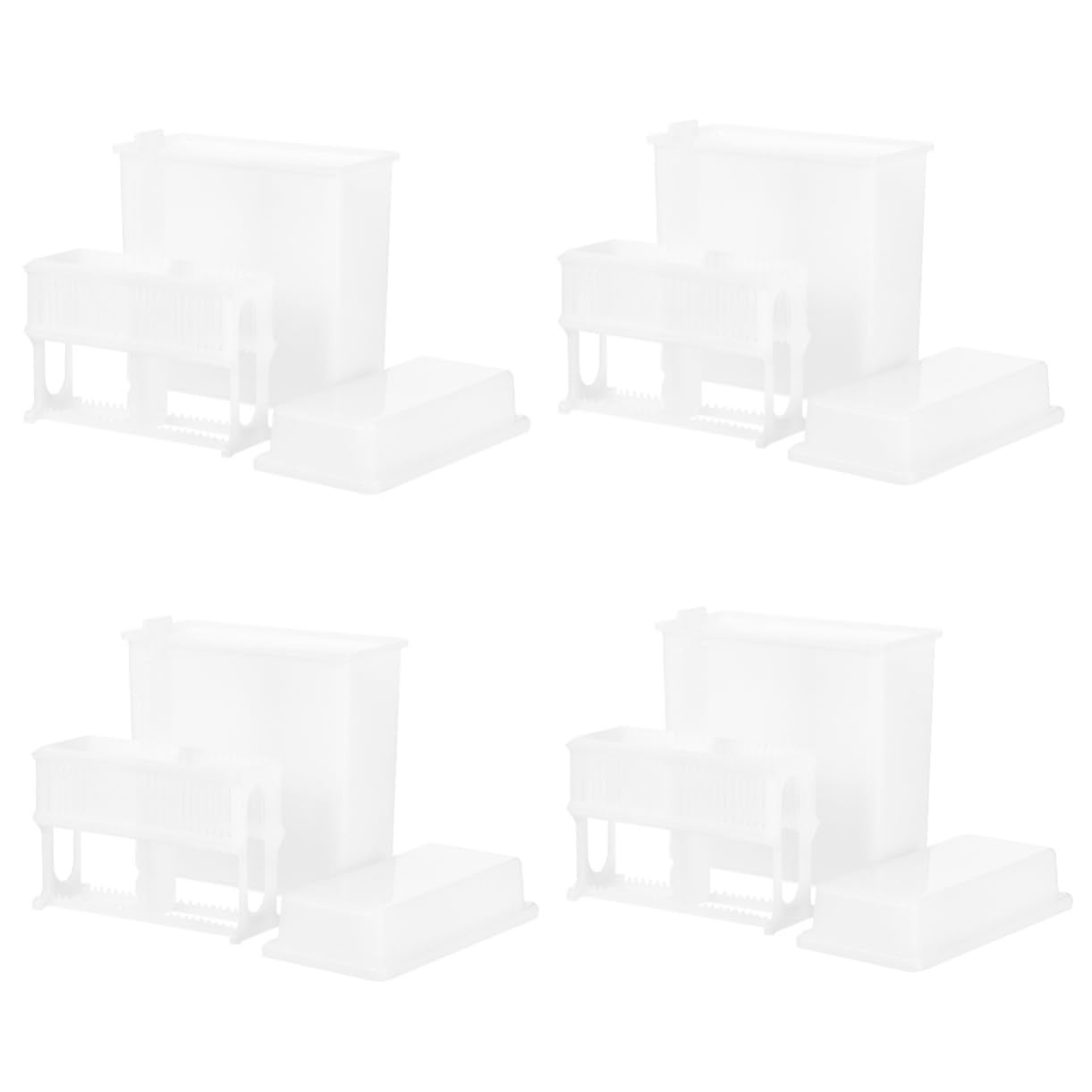 SOLUSTRE 4sets Colorazione Vetrini Da Microscopio Con Supporto e Barattolo Per Laboratori Strumento Essenziale Per Colorazione Efficiente e Accurata