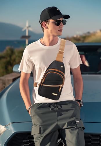 Image of Small Sling Bag for Women Crossbody Sling Backpack Casual Daypack Backpack Cross Body for Travel Outdoor Hiking