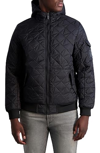 Karl Lagerfeld Paris Men's Bomber Satin Jacket2