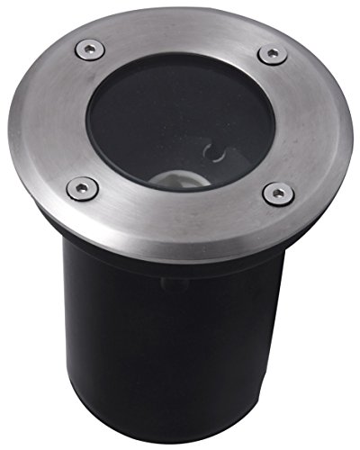 Preisvergleich Produktbild Bodeneinbaustrahler Edelstahl 230V GU10 Rund Outdoor