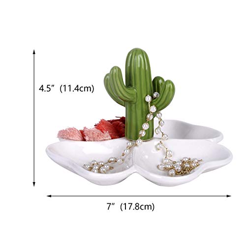 AUTOARK Cactus Ring Holder Four-Leaf Clover Jewelry Tray,Home Decor Accent,Wedding Birthday, AJ-802