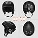 OMORC Ski Helmet,ASTM Certified Safety Ski Helmet for Men,Women&Youth,Goggles&Audio Compatible and Lightweight Ski Helmet,Adjustable Venting,Dial Fit,Detachable Ear Flaps and Velvet Lining