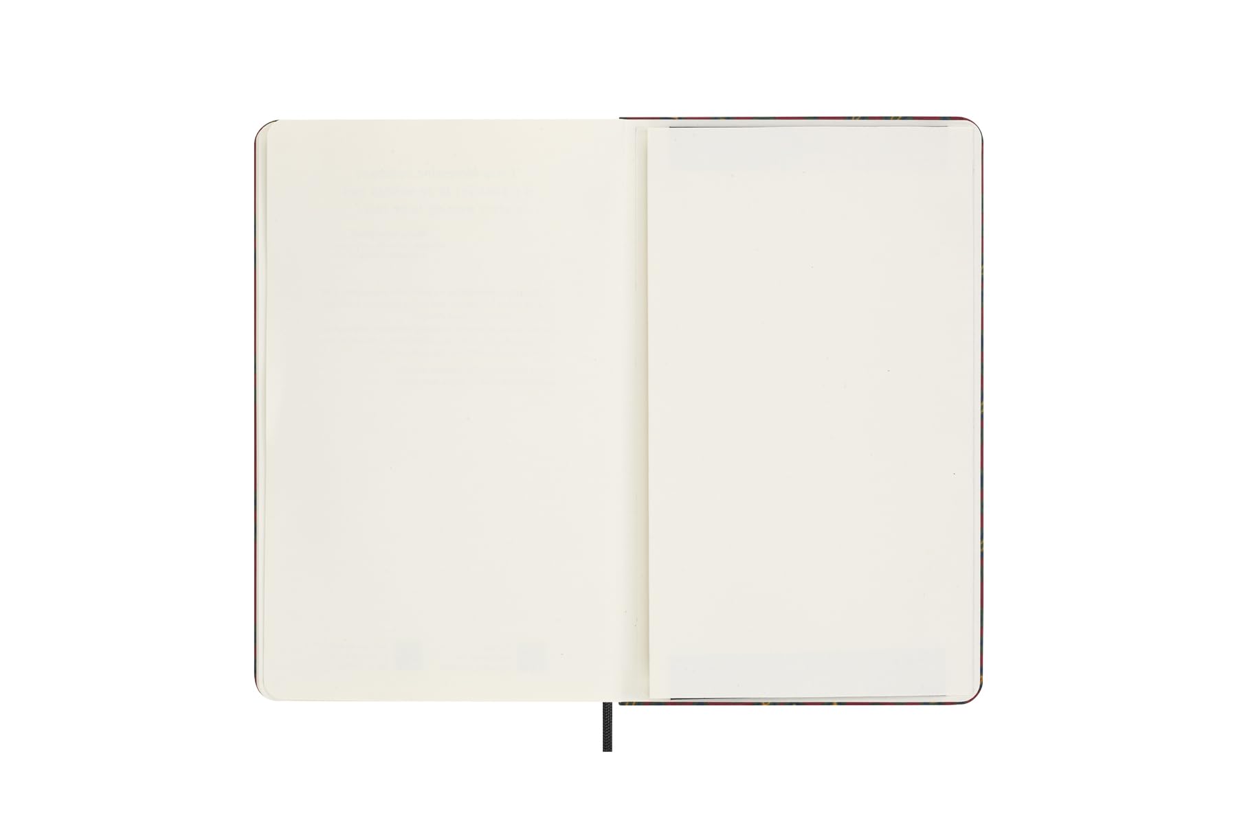 Moleskine Jedwabny notatnik, twarda okładka z włoskim jedwabiem firmy Mantero, ze stronami w linie i elastycznym zapięciem, z pudełkiem na prezent, rozmiar L 21 x 13 cm, kolor bordowy