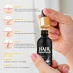 Hair Growth Oil and Derma Roller 0.25mm Scalp Kit, Natural Serum With Biotin, Microneedle Beard Roller for Thicker Longer Fuller Hair and Beard - 2.02 Oz - Image 5