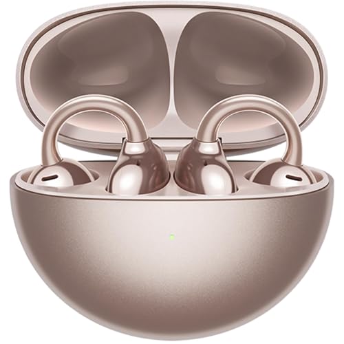 Huawei FreeClip, Design à Clip innovant, expérience d'écoute Intense avec Oreilles Ouvertes, réduction du Bruit de Fond IA Lors des appels, autonomie de la Batterie Super Longue, Compatible avec