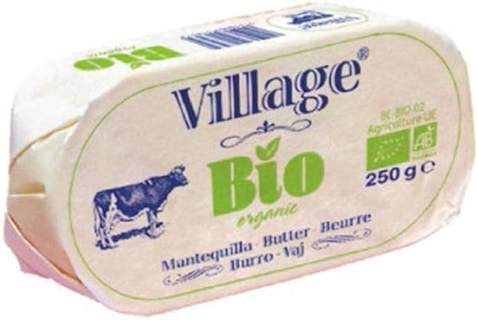 VILLAGE Mantequilla Sin Sal Bio, 250g
