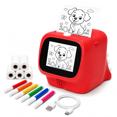 Mini impresora fotográfica portátil térmica para niños Asistente de voz IA
