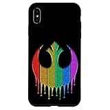 iPhone XS Max スターウォーズ 反乱軍レインボー スパークル ドリップ。 スマホケース