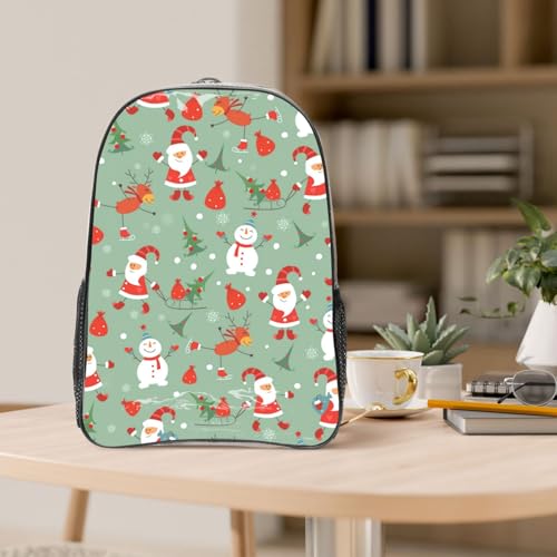 Vintage Christmas Clear Backpack - Lightweight Transparent Backpack For Security, Sports & Travel3