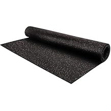 Flooring Inc 1/4" Tough Rubber Flooring Roll | Flexible Recycled Rubber Gym Floor Mats for Home Gym | Heavy Duty Rubber Mat for Home Gyms, Sheds, Horse Stall Mat or Trailer | 4x10 | Brick Red