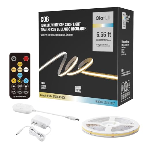 Tira LED COB Ajustable 2700K a 6500K 6.56ft con Control miniatura 1