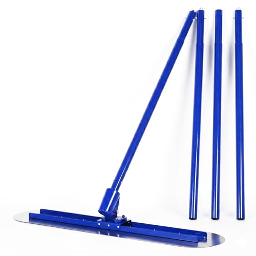 MXBAOHENG コンクリート仕上げツール ステンレス鋼製 土間トンボ 120*30cm マジックタンパー 組立式ハンドル 調節可能なコネクター 建設現場・道路工事用 左官道具 土間コテ 省力化