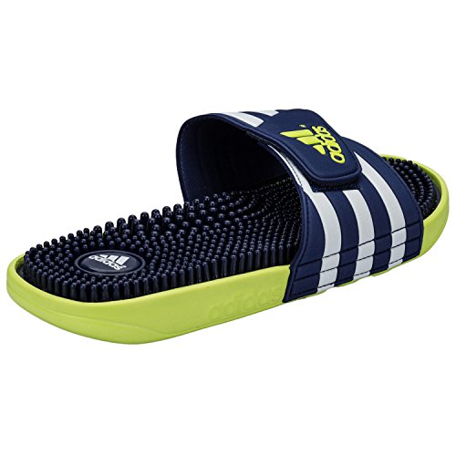 Buy Adidas Men's Adissage Indigo, Solar Yellow and White Rubber Flip