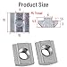 Aluminum T Slot Sliding Nuts 50pcs for Industrial Track Systems Mounting Fasteners(European Standard 20-M5)