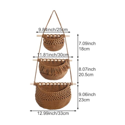 Rangement en corde de coton suspendu pour organiser la chambre sans meuble encombrant - 5