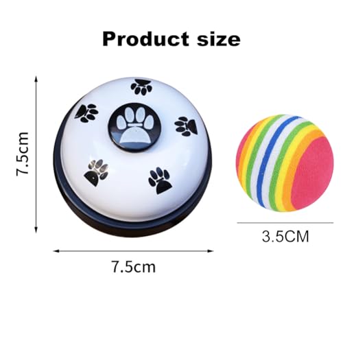 Trainingsglocken für Haustiere,Hund Türklingel,Türklingeln für Töpfchenkommunikation,Hundeglocke mit Pfotenabdruck Button,Katzenklingel Hundeklingel für Haustiere Töpfchentraining Kommunikationsgerät