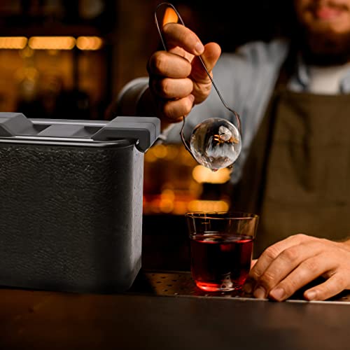 Image of TINANA Clear Ice Ball Maker, 2.5 inch Crystal Clear Ice Cube Tray Make 2 Large Sphere Ice Balls for Whiskey Cocktails & Bourbon