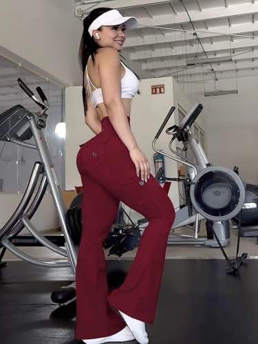 Image of YEOREO CoreFlex Women Workout Flare Leggings