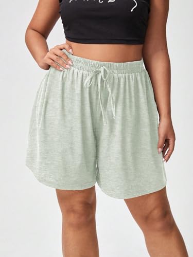 Image of dockstreet Straight Wide fit Long Length Cotton Shorts with Two Side Pockets for Women /Trending Multi Pocket Style, Relaxed Casual Shorts for Women
