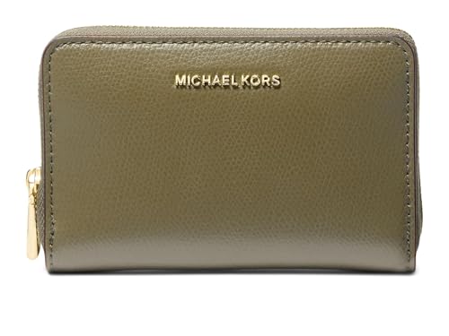 Image of MICHAEL Michael Kors Womens Jet Set Small Zip Around Card Case Safari Green One Size One Size