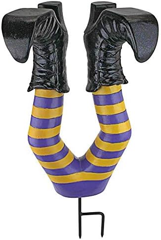 Design Toscano Crash Landing Wicked Witch Legs Garden Stake Statue