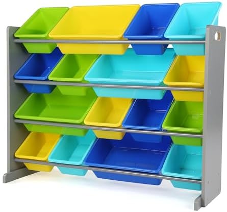 Humble Crew Toy Storage Organizer with 16 Removable Storage Bins ...