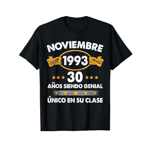 30 Años Cumpleaños Regalo Noviembre 1993 Noviembre 30 Años Camiseta