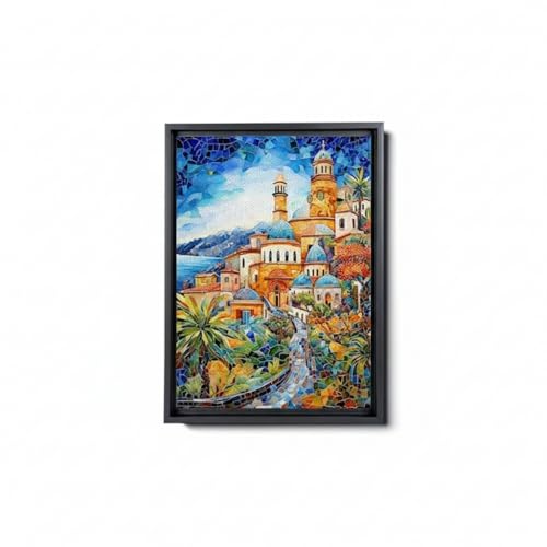 Antoni Gaudí,Mosaic Wall Decor,Living Room Decor, Mosaic Decor, Modern Art, Antoni Gaudí Art,Antoni Decor, Mosaic Wall Arts, Colorful Print, Canvas Prints