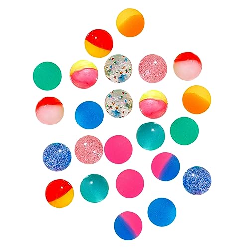HEMOTON 24 Piezas pequeños juguetes de pelota juguete toys juguetes de hinchables que rebotan alto de colores que rebotan saltarinas para fiestas