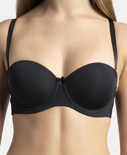 Image of Jockey 1831 Strapless Bra | Under-Wired | Padded | Full Coverage with Multiway Styling| Soft Touch Microfiber Nylon Fabric