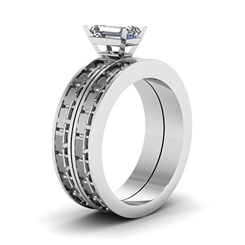Bague solitaire émeraude argent sterling : cadeau idéal - 3