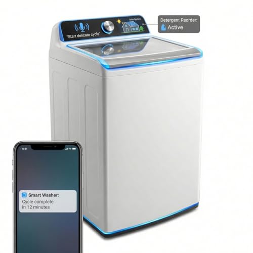 image for Aloewxxr 4.5 cu. ft. Top Load Washer with Triple Action Impeller for T