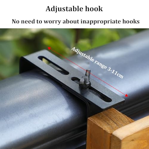Mesa plegable de pared para barandillas de patio sin espacio libre 4