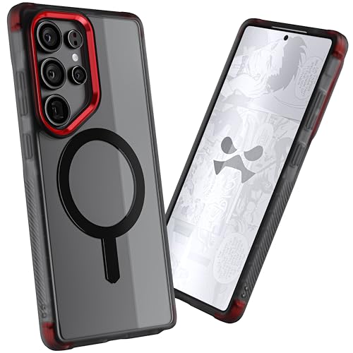 Image of Ghostek Covert Clear S25 Ultra MagSafe Case with Magnetic Ring, Slim Thin Military Grade Shockproof Phone Cover Compatible with 2025 Samsung Galaxy S25Ultra (6.9 inch) (Smoke)