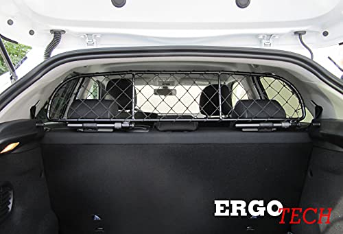 ERGOTECH Divisorio Griglia Rete Divisoria Compatibile con Citroen C4 Cactus, RDA65-XXS8, per Trasporto Cani e Bagagli.