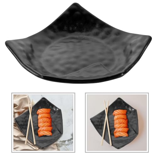 Plato de sushi pentagonal de plástico 9 pulgadas miniatura 7