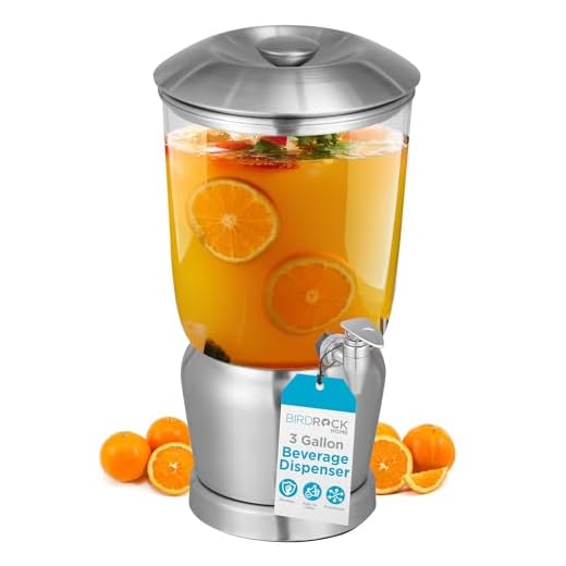 3 Gallon Stainless Steel Beverage Dispenser