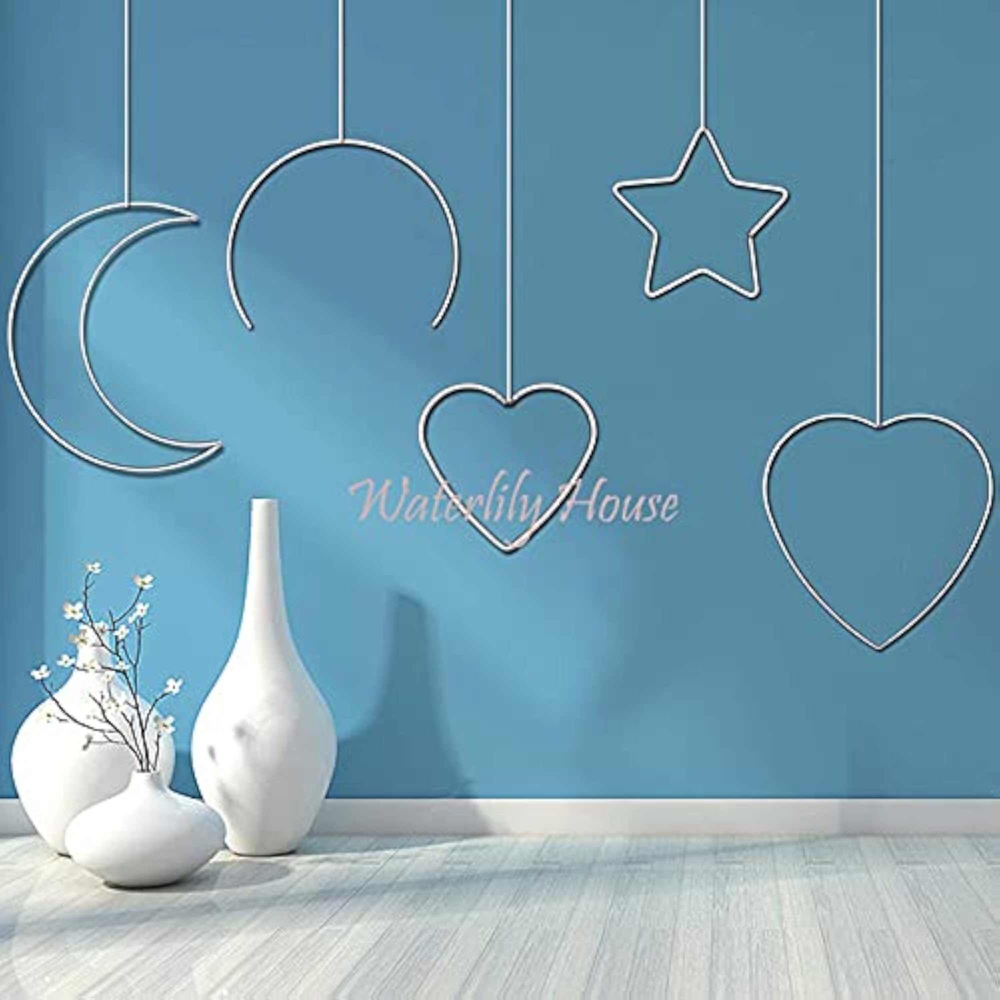14pcs Metal Hoops for Craft and Decor Projects