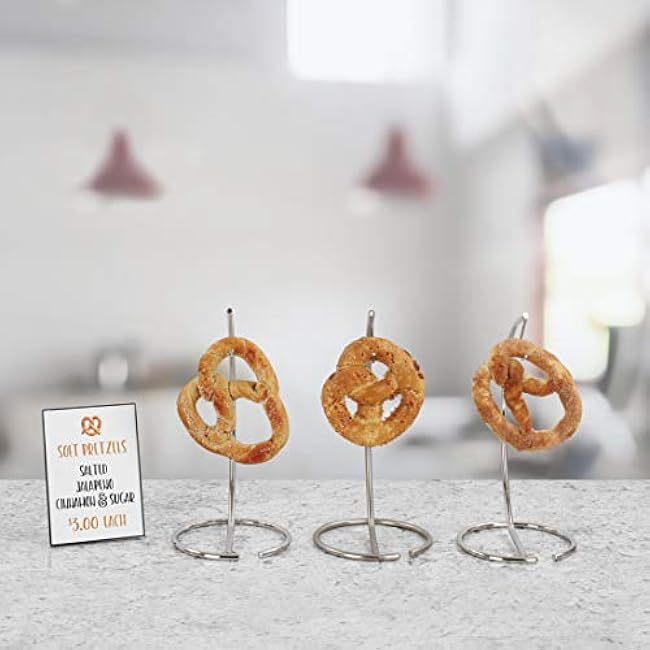 Spectrum Diversified Euro Banana Holder, Countertop Fruit Tree, Sturdy Steel Banana Hanger & Soft Pretzel Display for Home or Bar, Countertop Food Storage, Satin Nickel (42978)