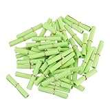 MECCANIXITY Mini Vintage Messages Paper Scrolls, 100Pcs 10 x 5cm Random Valentine Message Wish Paper Roll for Party Birthday, Teal