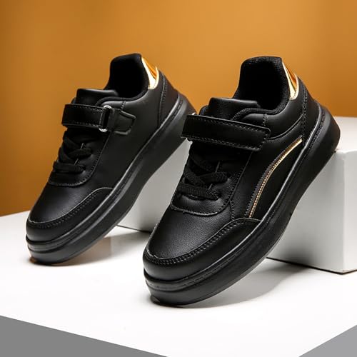 Boys Flat Athletic Shoes Kids Walking Running Hiking Sneakers Trendy Anti-Slip Rubber Sole Wide Sports Trainers3