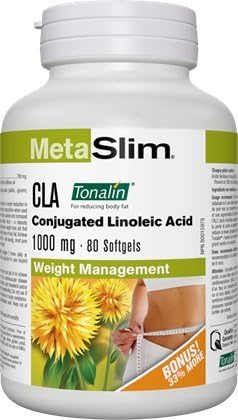 Webber Naturals MetaSlim CLA 1000 mg 60+20 Bonus Softgels
