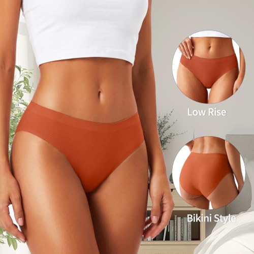 Image of Womens Breathable Seamless Thong Panties No Show thongs Workout Thongs Women Comfortable Thong Underwear Sexy 6 Pack